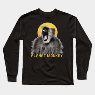 Planet Monkeys Apes Gorillas Wildlife XL Long Sleeve T-Shirt